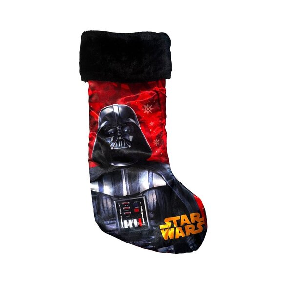 Star Wars Darth Vader Christmas Stocking Black Plush Cuff - Picture 6 of 9